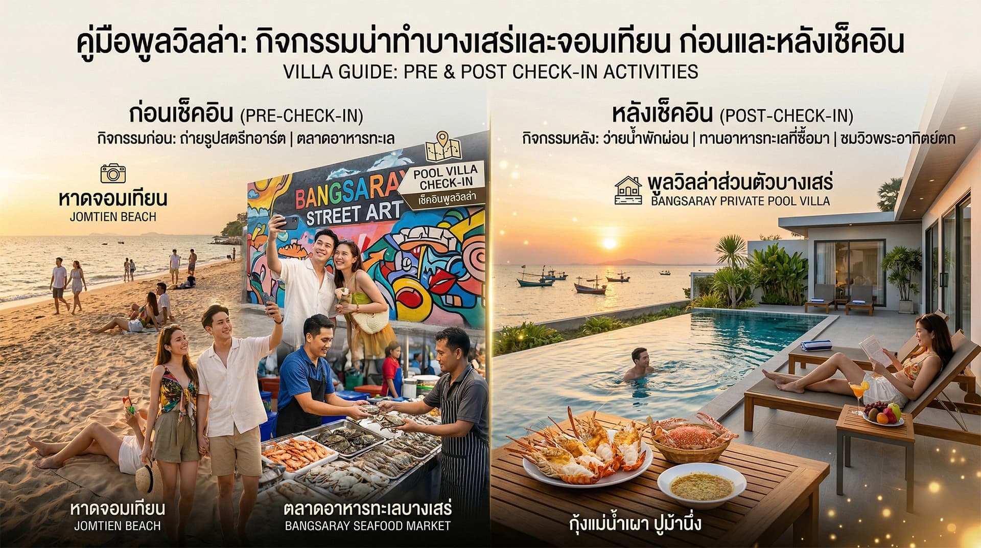 กิจกรรมทะเลบางเสร่ จอมเทียน