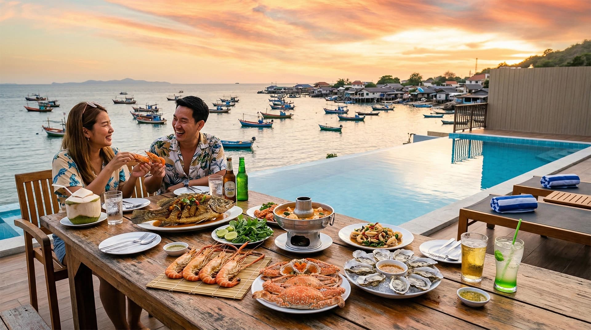 อาหารทะเลบางเสร่ สดใหม่จากทะเล